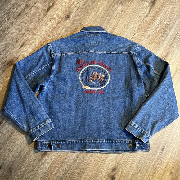 Birdie Other - National Reined Cowhorse Denim Jacket Reno 36th Snaffle Bit Futurity Rodeo Coat